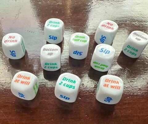 Drinking Game Dice - Different Sayings - $2.00 each